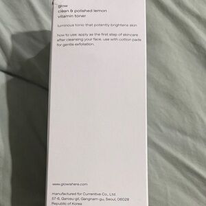 GLOW Clean & Polished Lemon Vitamin Toner - White